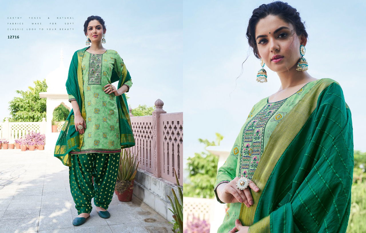 Kalaroop Bandhej Designer Fancy Festive Wear Patiala Modal Ready Made Collection